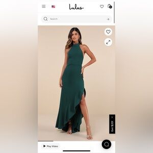 Lulu’s Emerald Green Dress